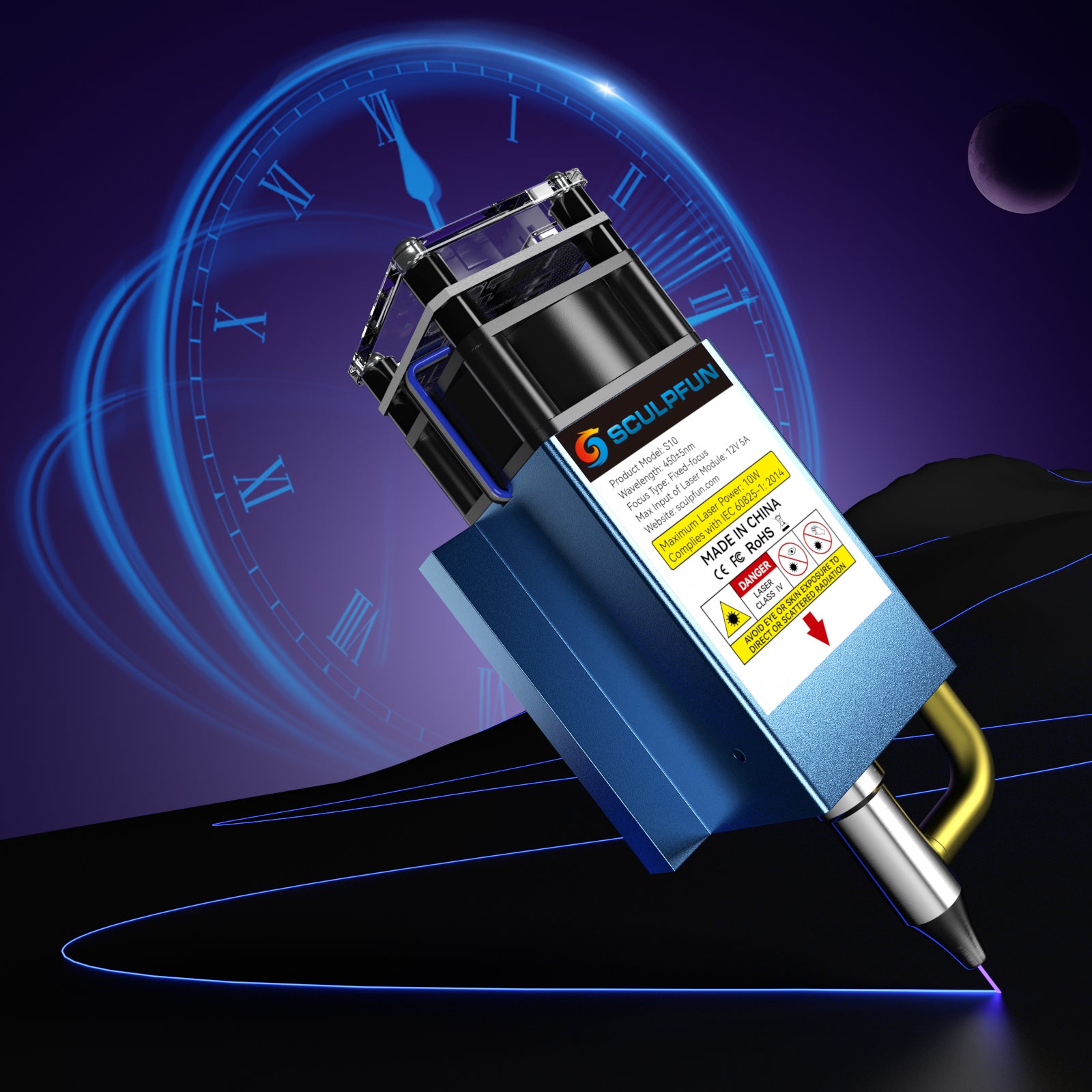 SCULPFUN S10 Laser module High Speed Air Assist