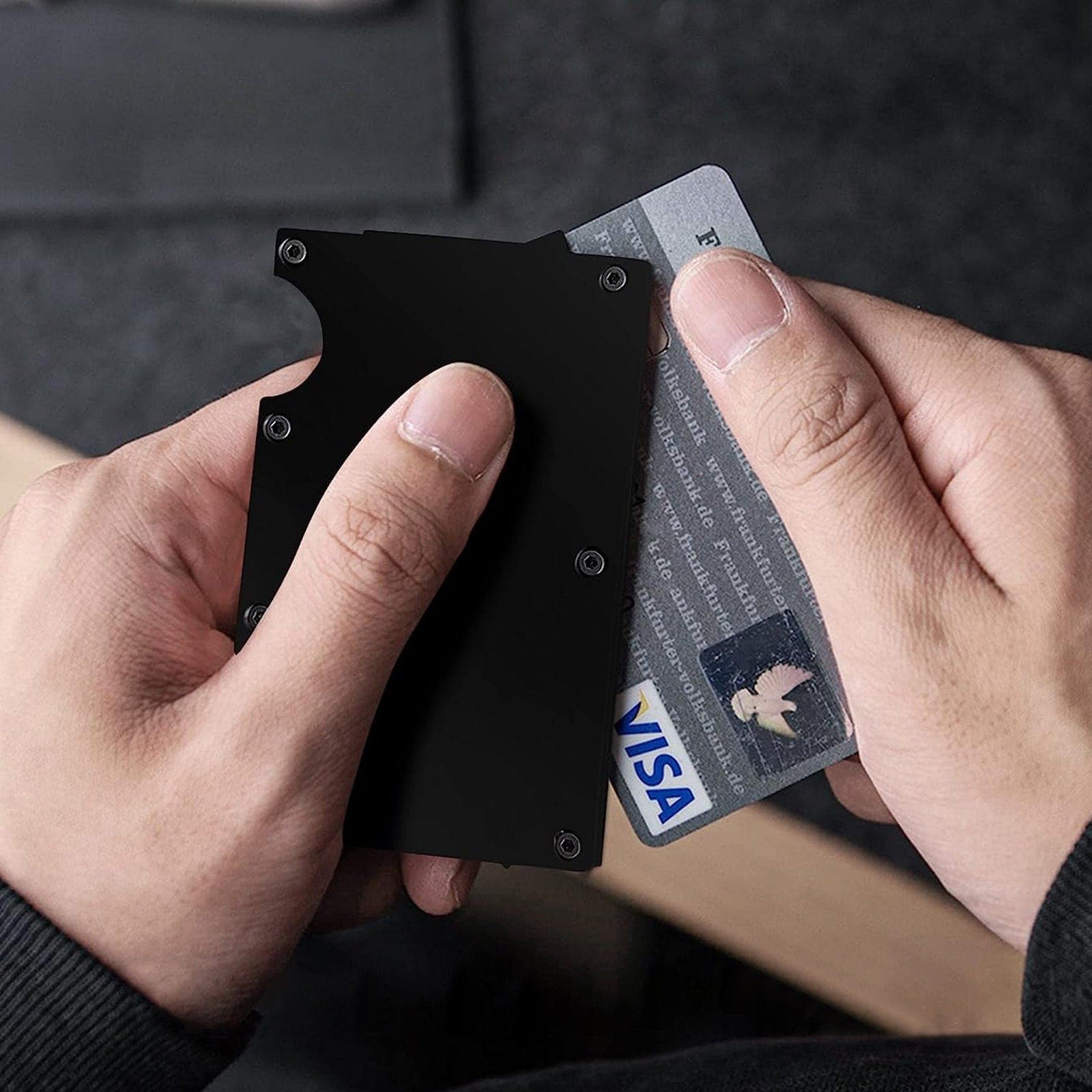 2 Packs Metal Wallet Card Holder