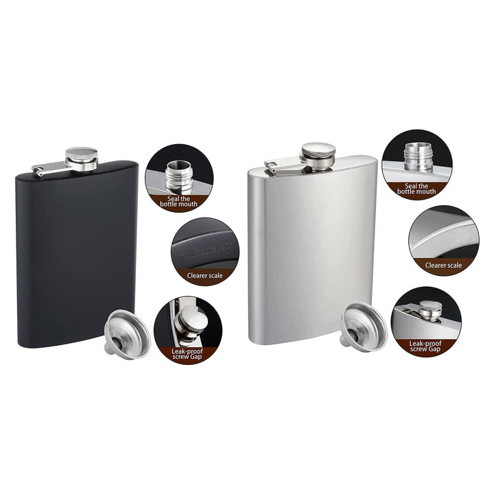 10 Packs 8OZ Stainless Steel Hip Flask