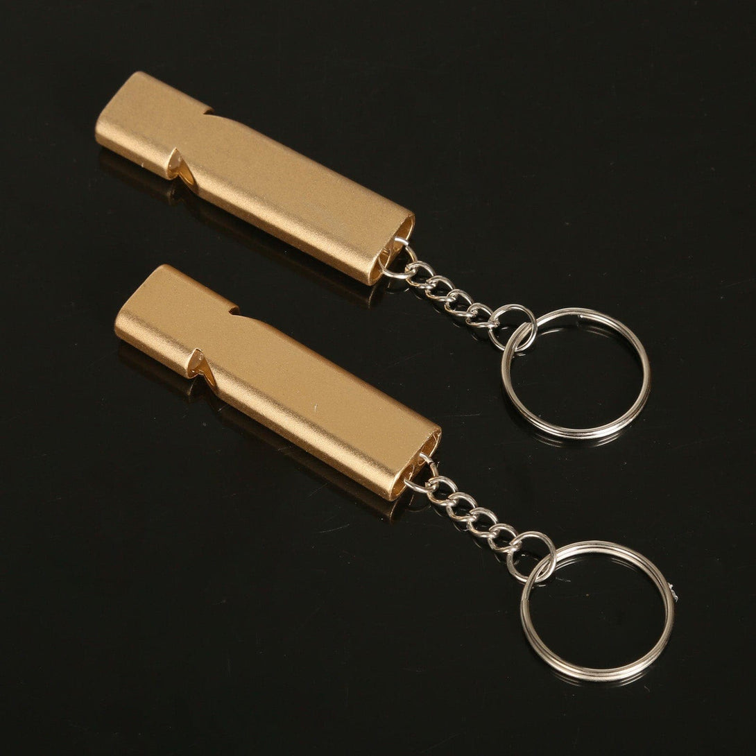 10 Packs Gold and Silver Emergency Whistle