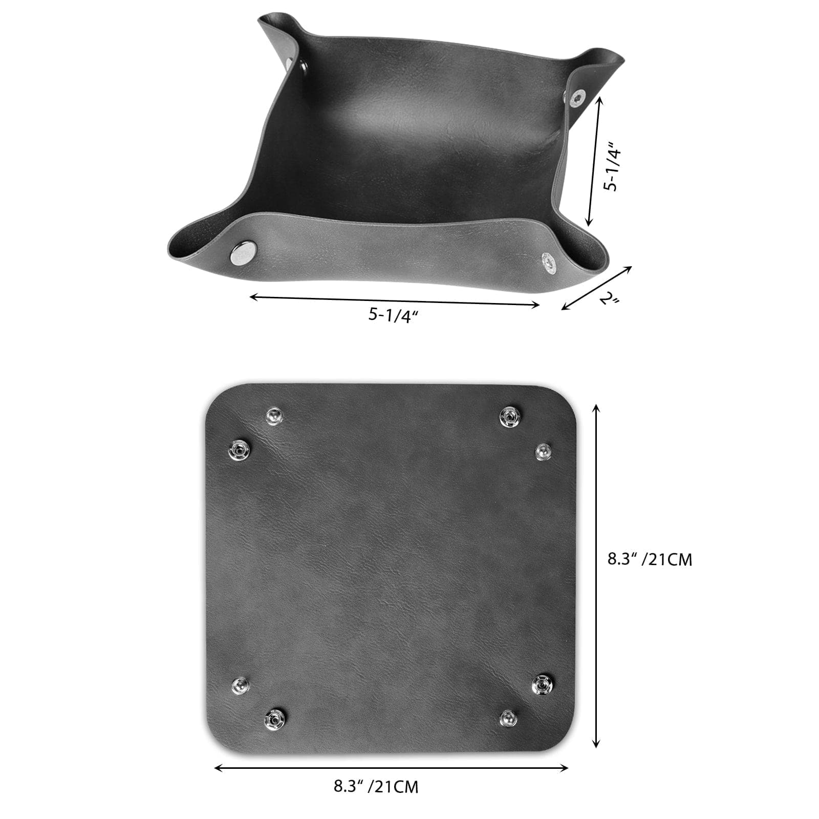 2 Packs Leather Tray Table Top