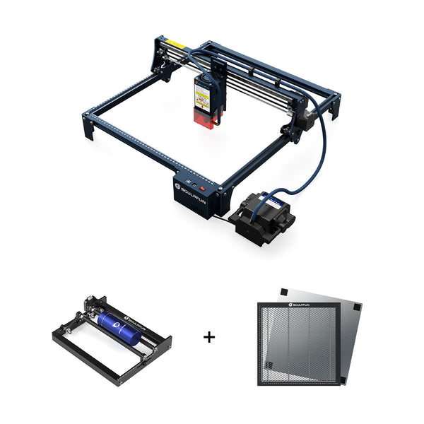 SCULPFUN S30 Pro Max 20W Laser Engraver + Rotary Roller + 40*40cm Honeycomb Panel