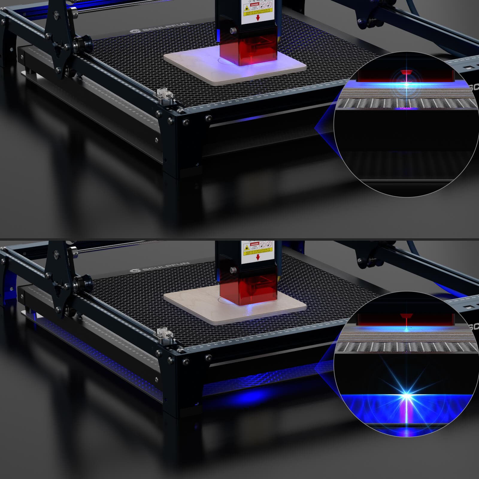 SCULPFUN H3 Laser Cutting Honeycomb Panel Workbench 400x800mm – sculpfun